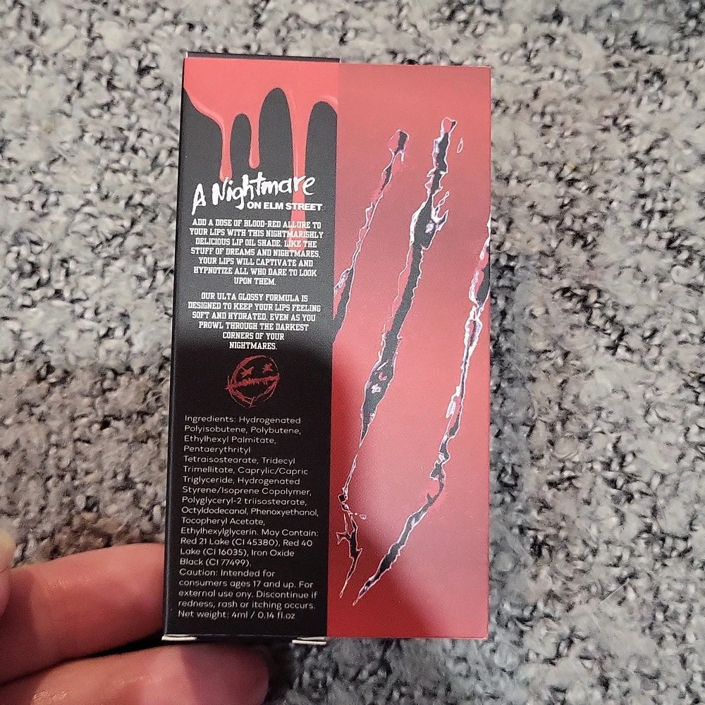 Glamlite A Nightmare On Elm Street Lip Oil